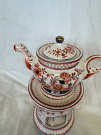 Tisanière à motifs rouge