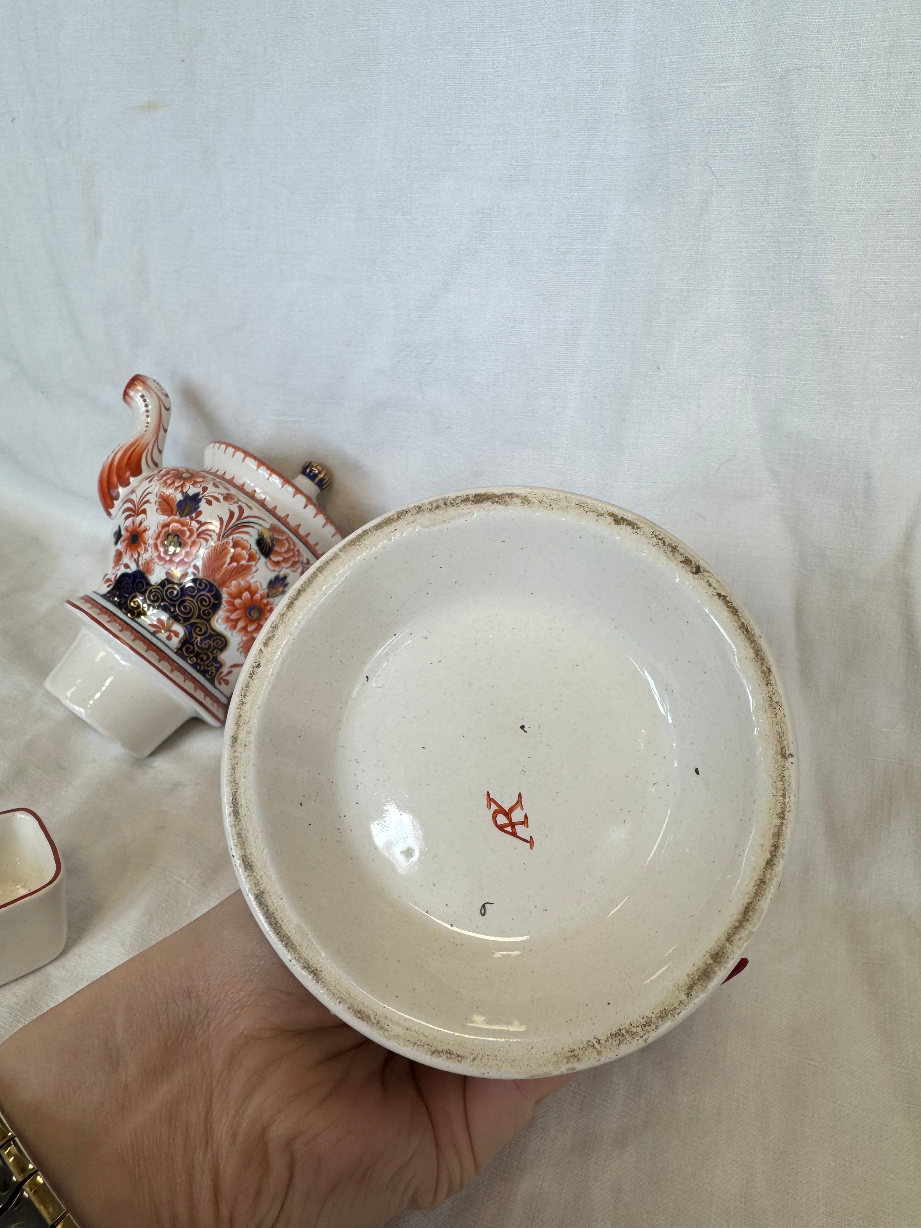 Tisanière à motifs rouge