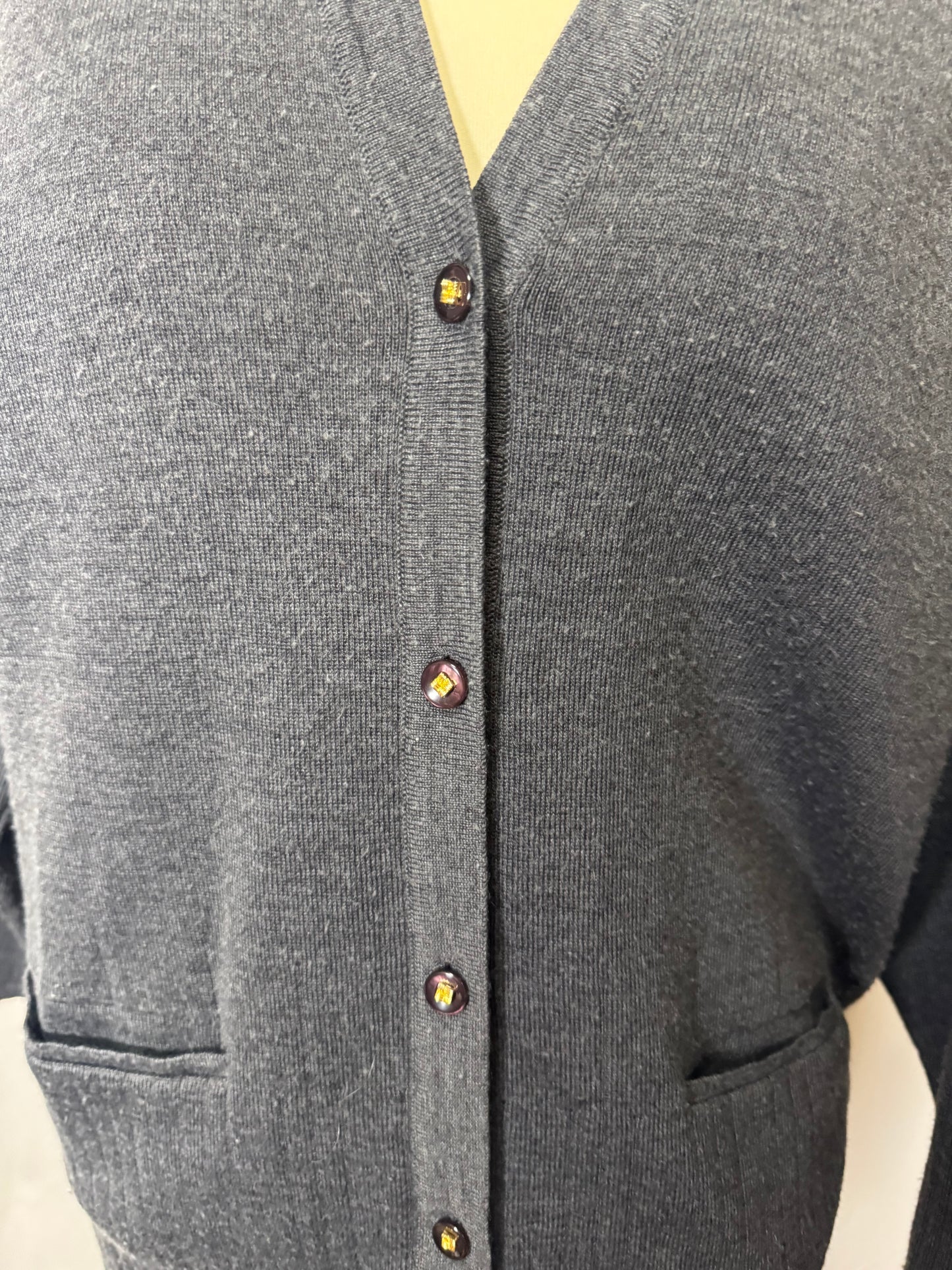 Cardigan gris en laine