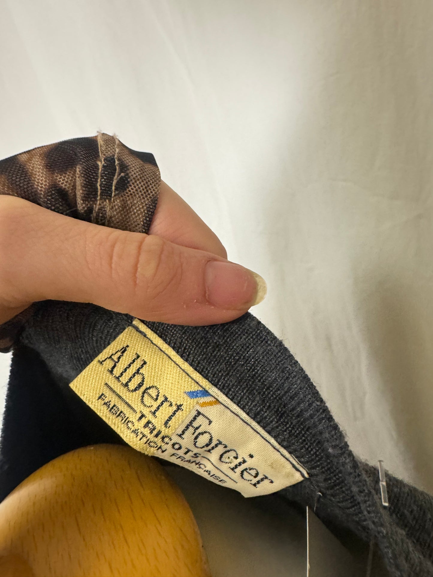 Cardigan gris en laine