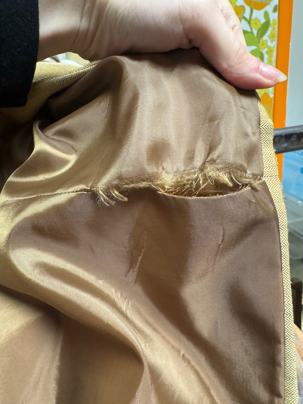 Veste de costume chevron