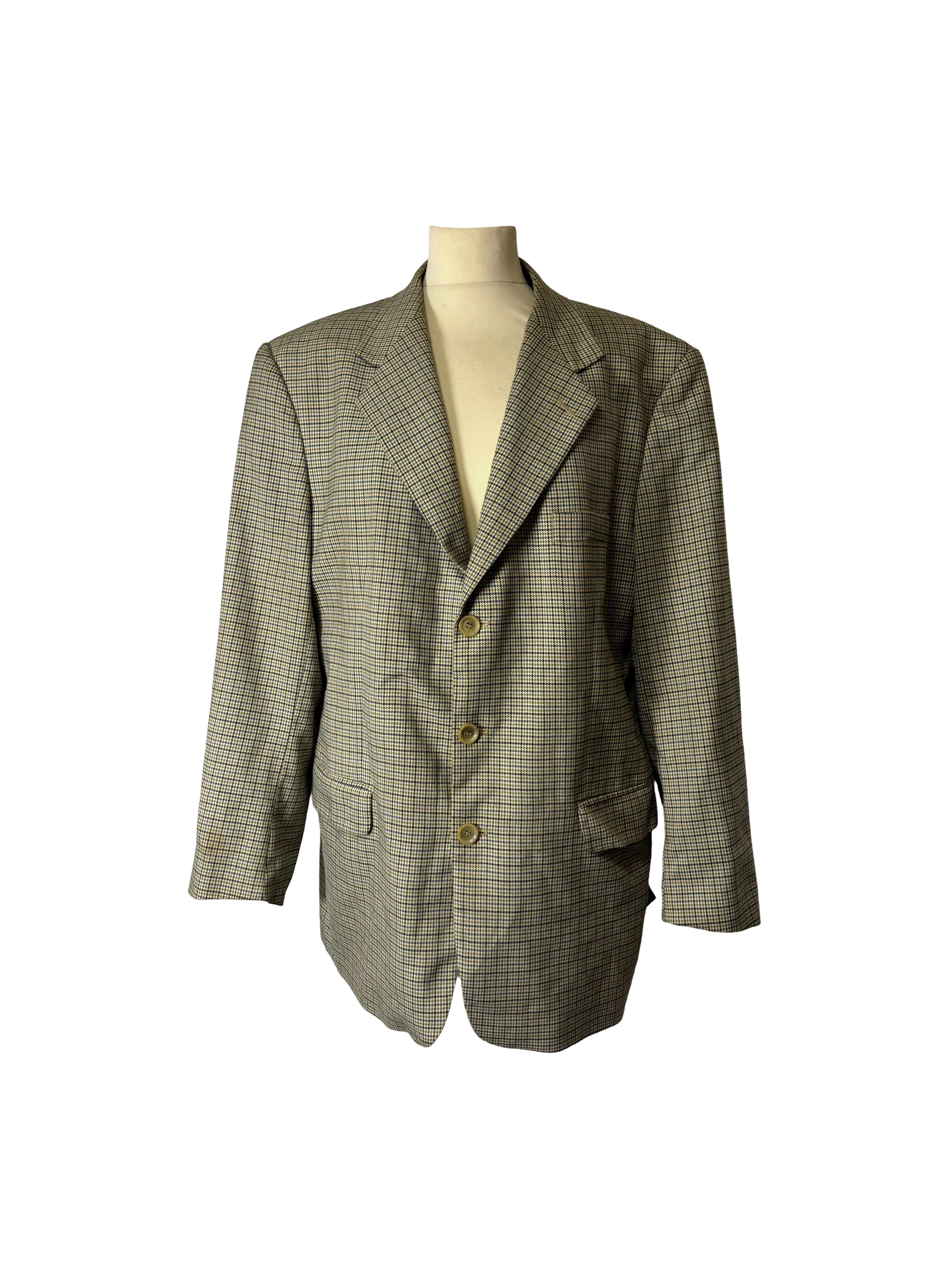 Veste de blazer pied de poule