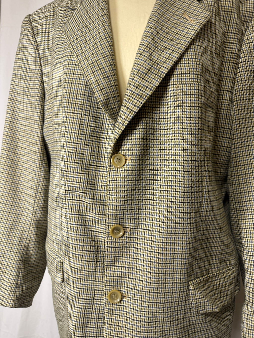 Veste de blazer pied de poule