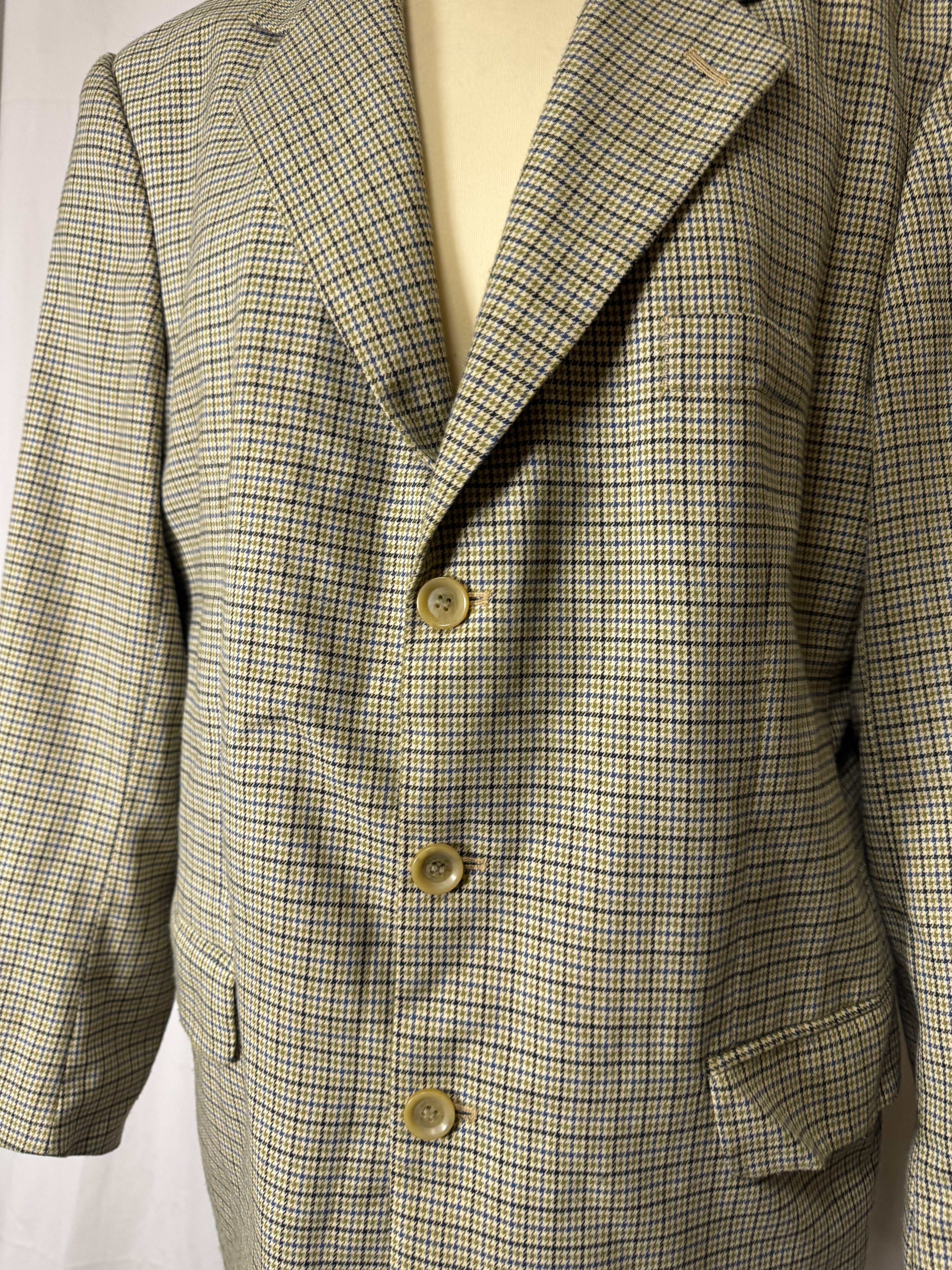 Veste de blazer pied de poule