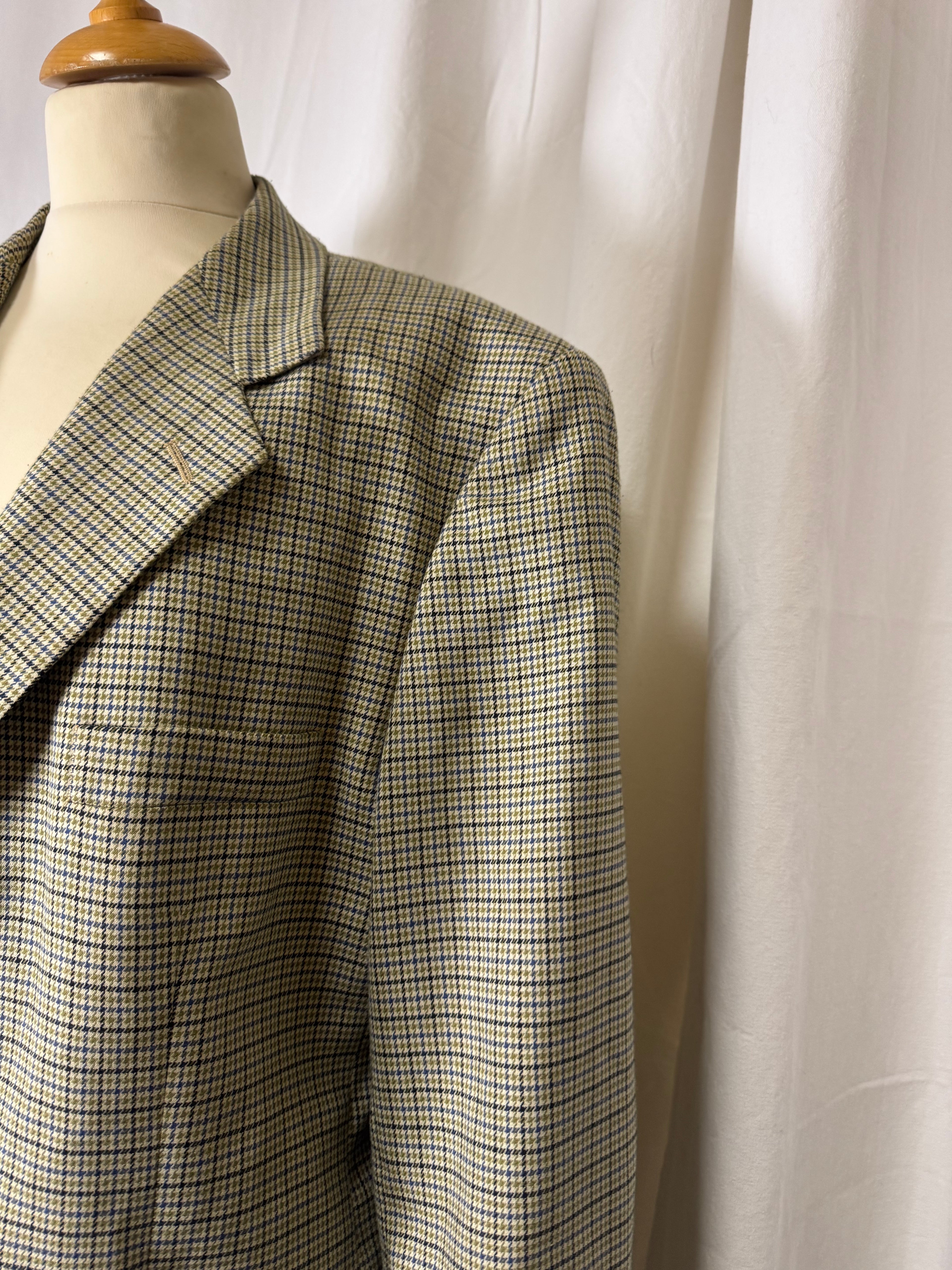 Veste de blazer pied de poule