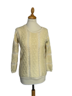Pull en maille jaune