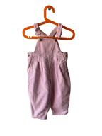 Salopette en velours rose