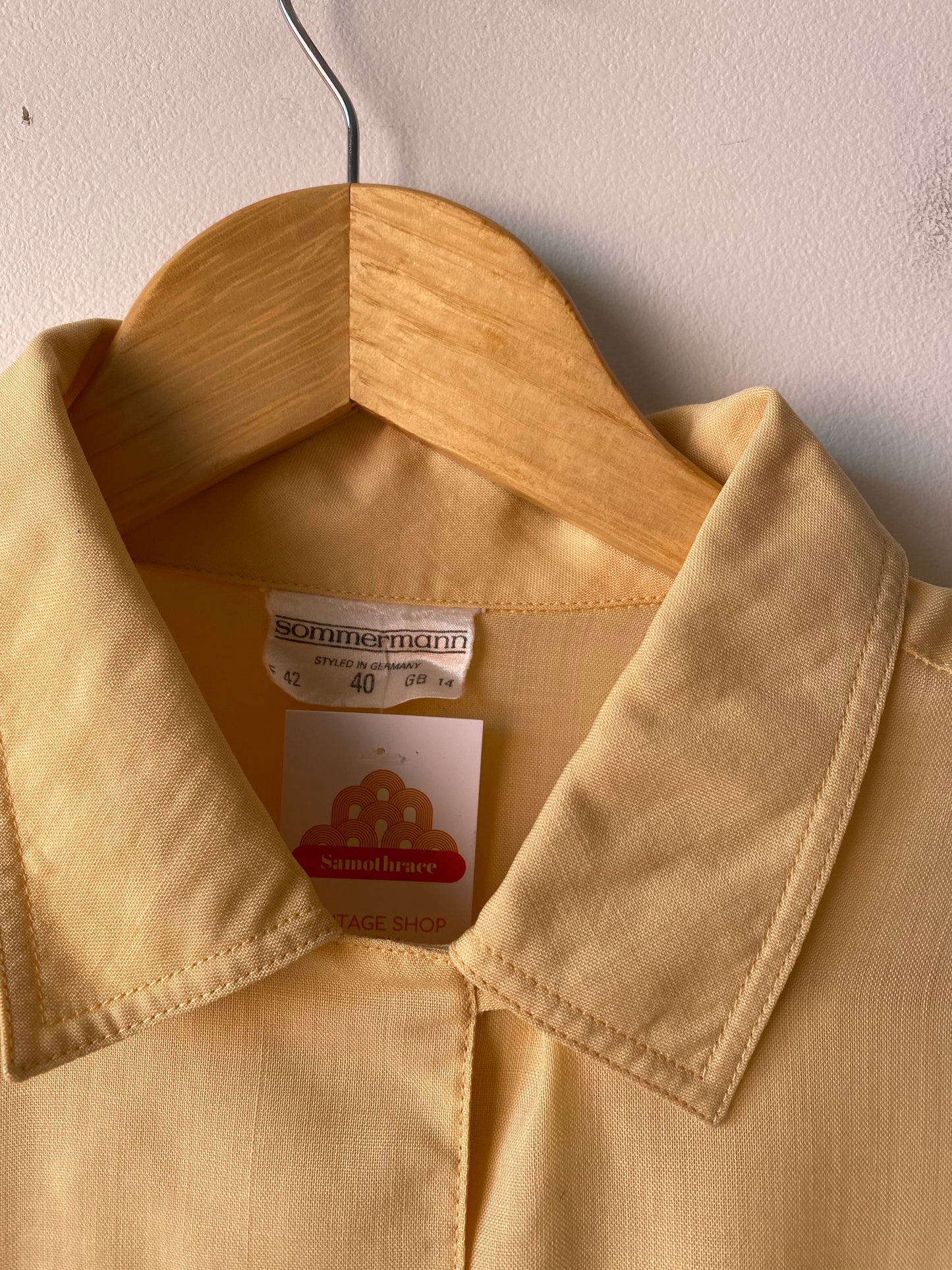 Chemise jaune 80s