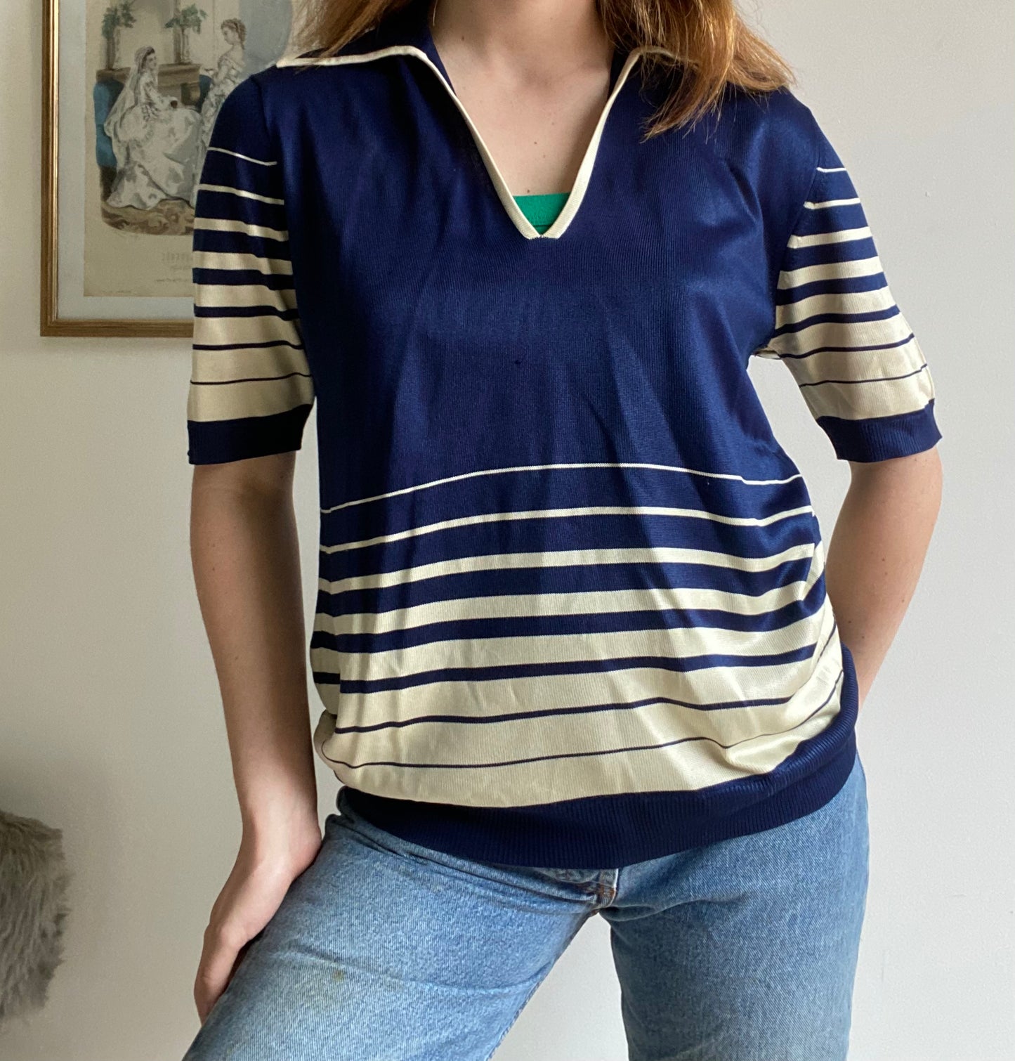 Top en maille 80s