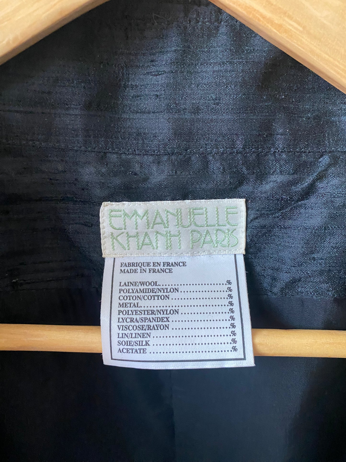 Veste Emmanuelle Khanh
