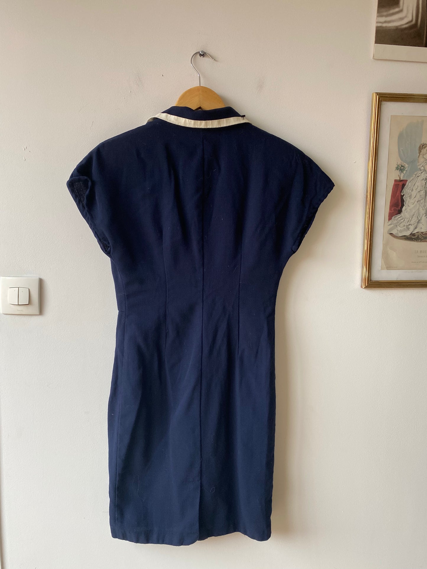 Robe bleu 80s