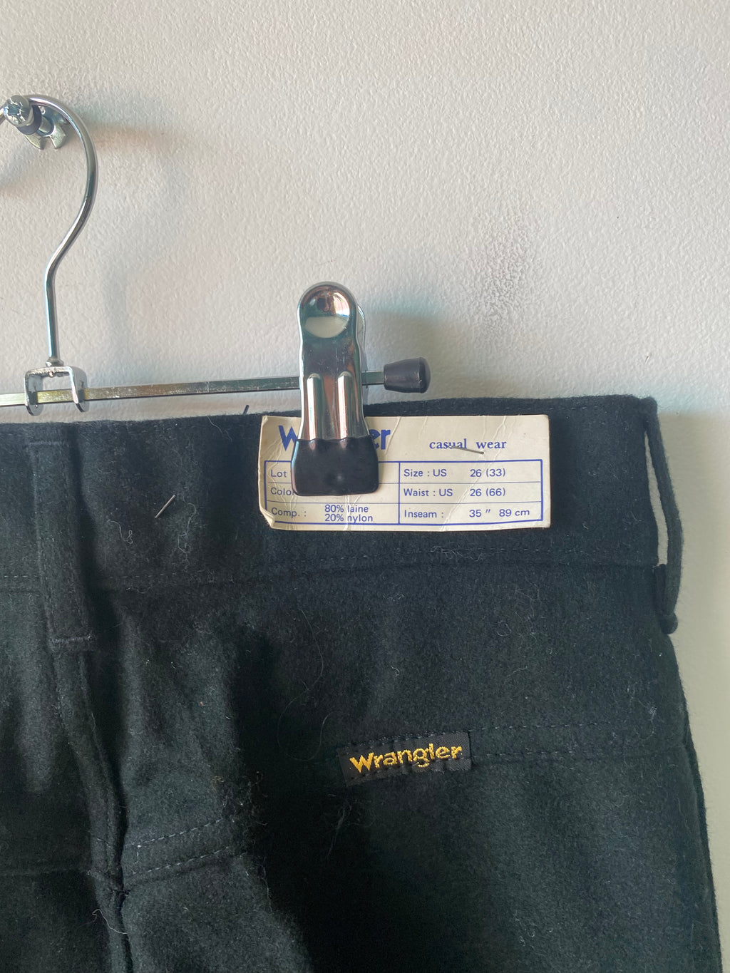 Pantalon noir 70s