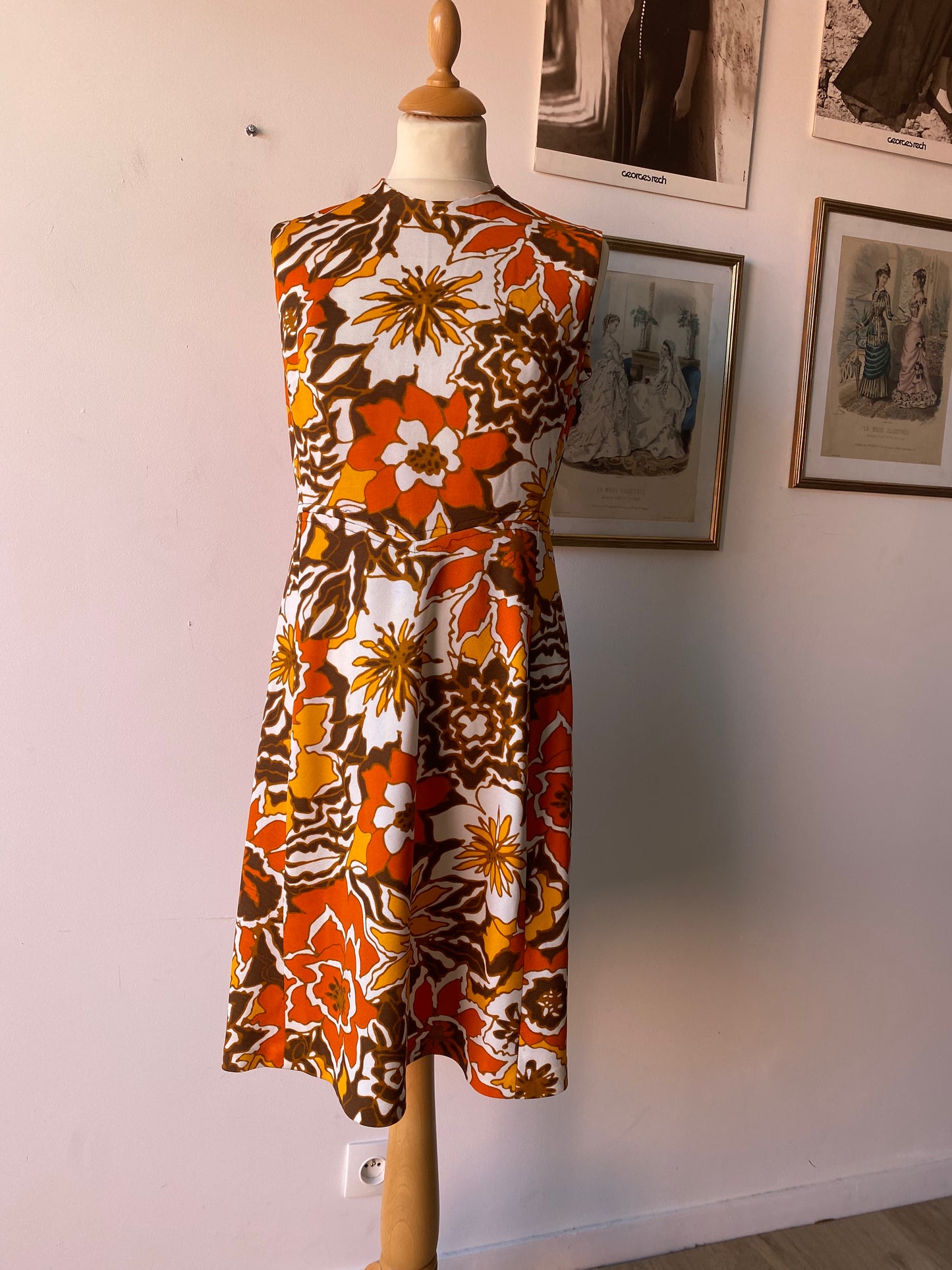 Robe à motif 70s