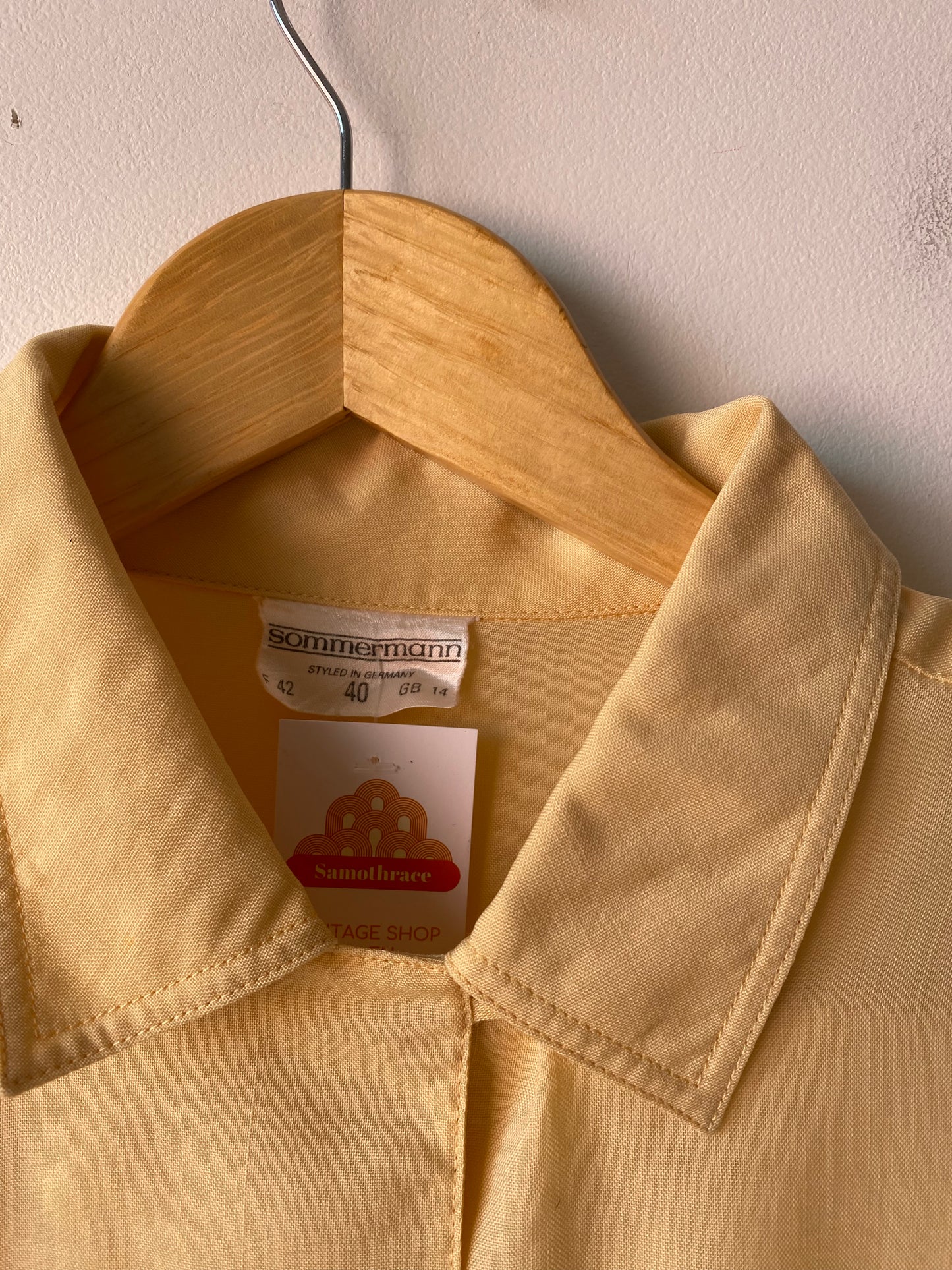 Chemise jaune 80s