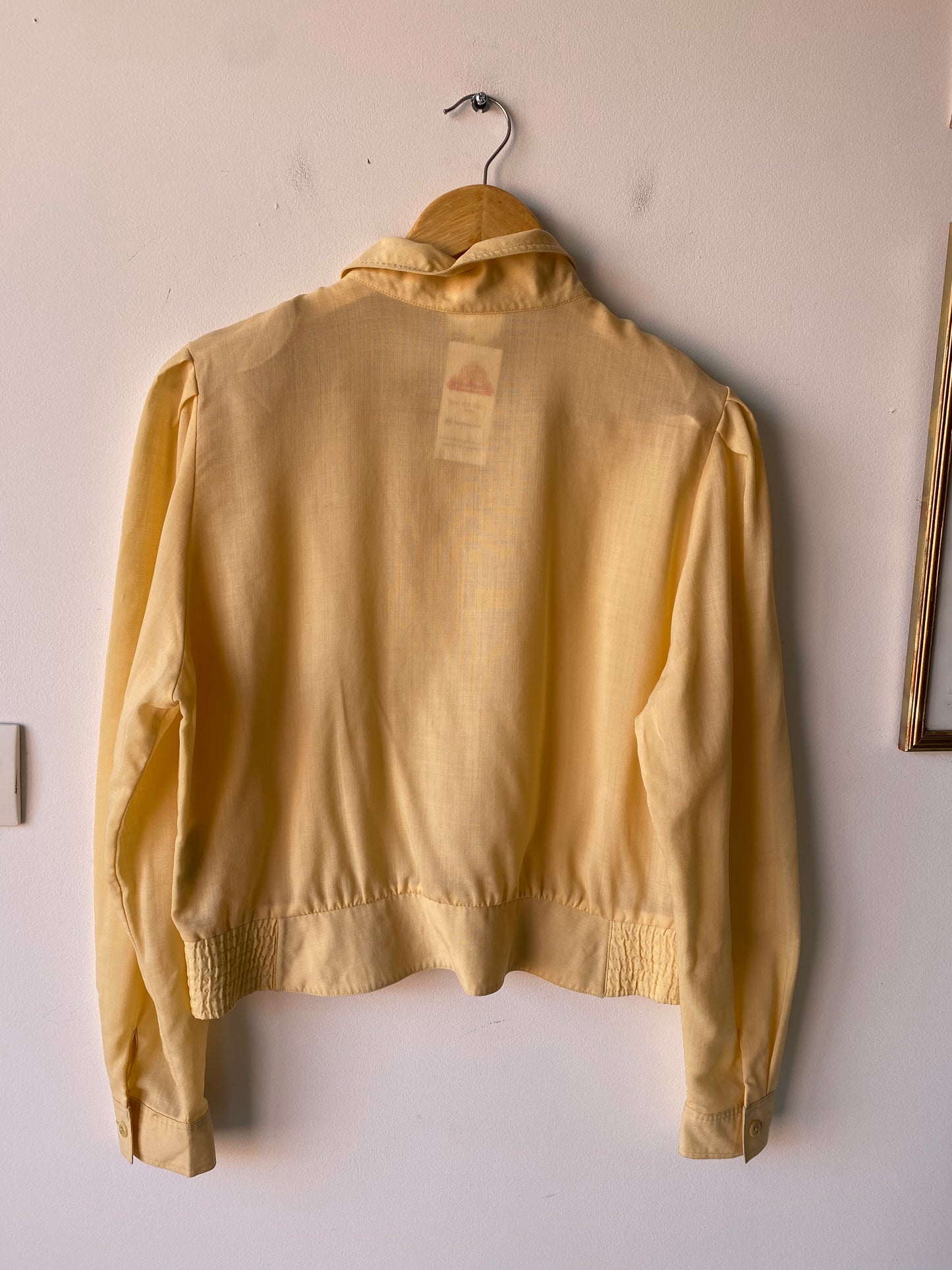 Chemise jaune 80s