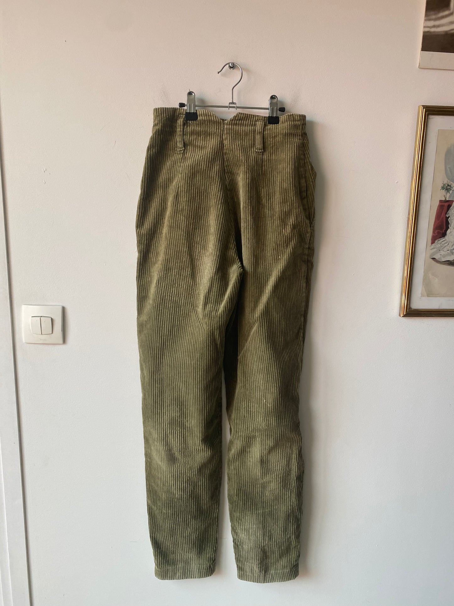 Pantalon en velours côtelés 80s