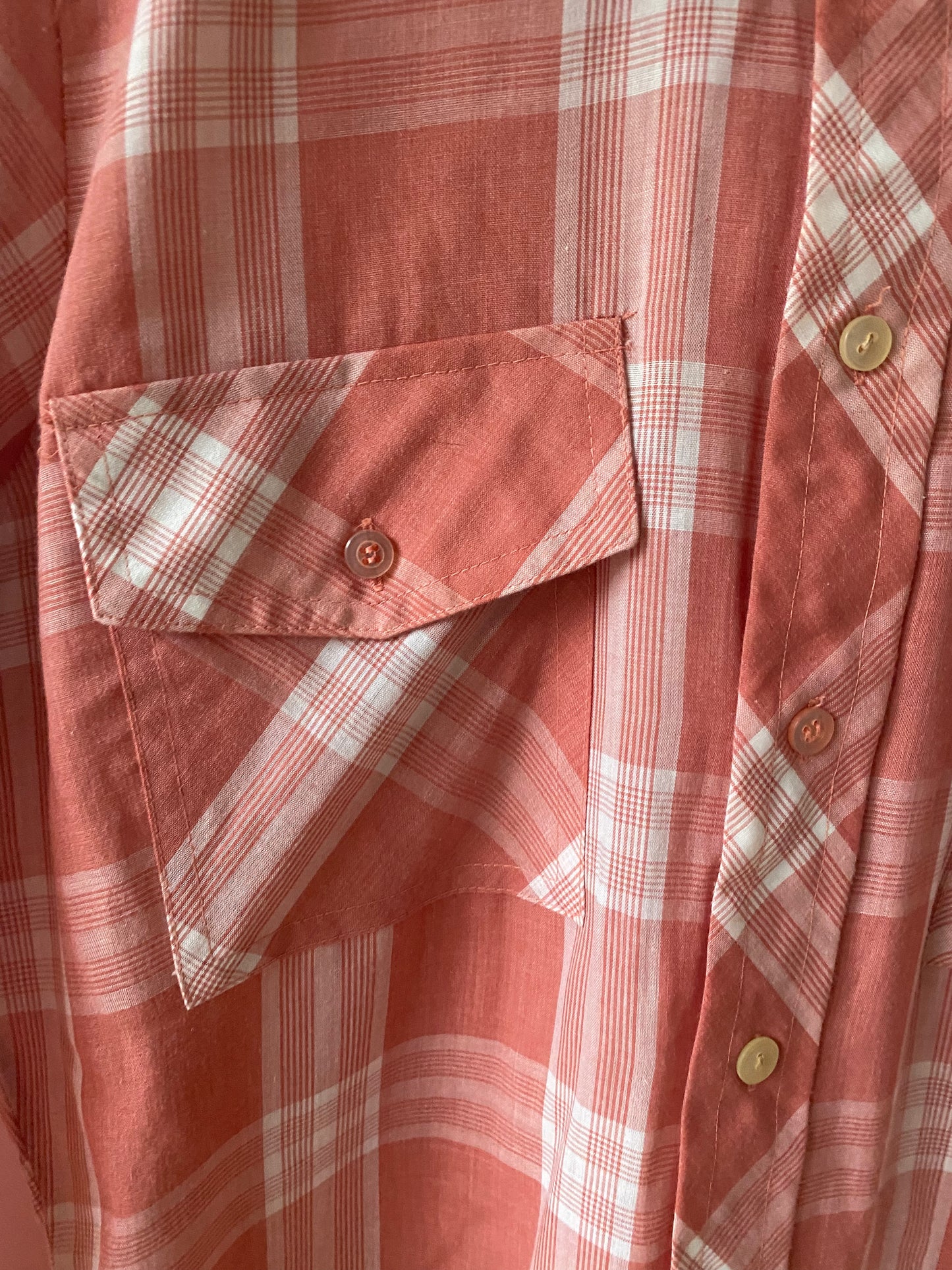 Chemise à carreaux 70s