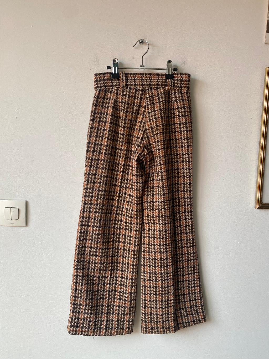 Pantalon à carreaux 70s