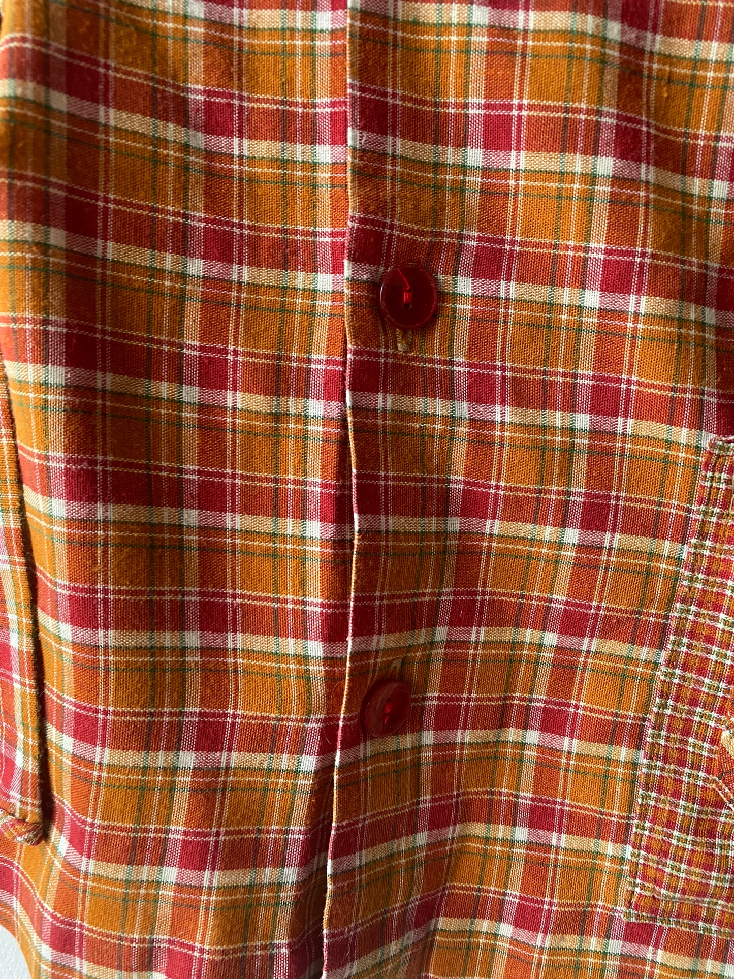 Blouse à carreaux 70s