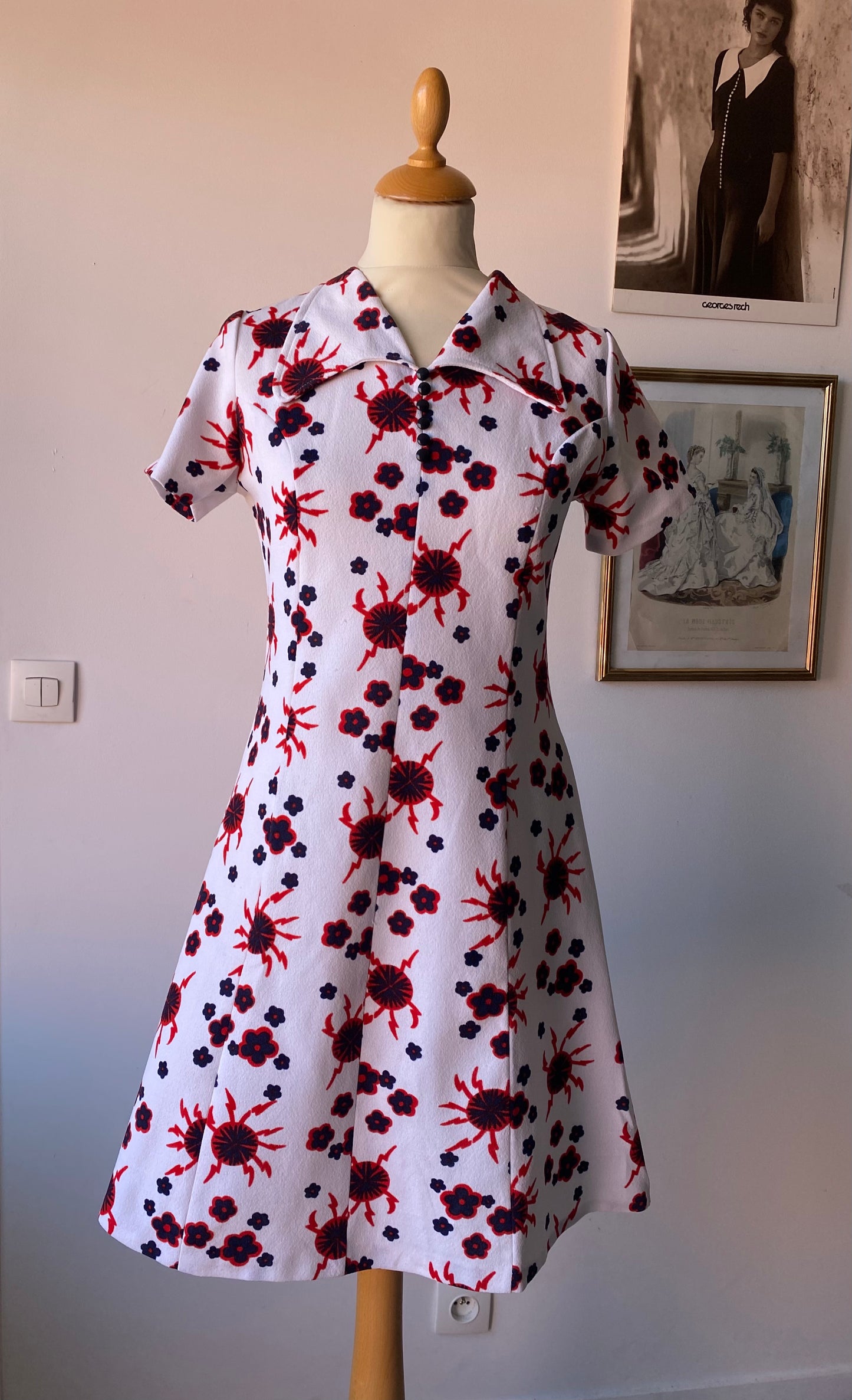 Robe à motif 70s