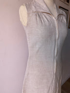 Robe longue beige