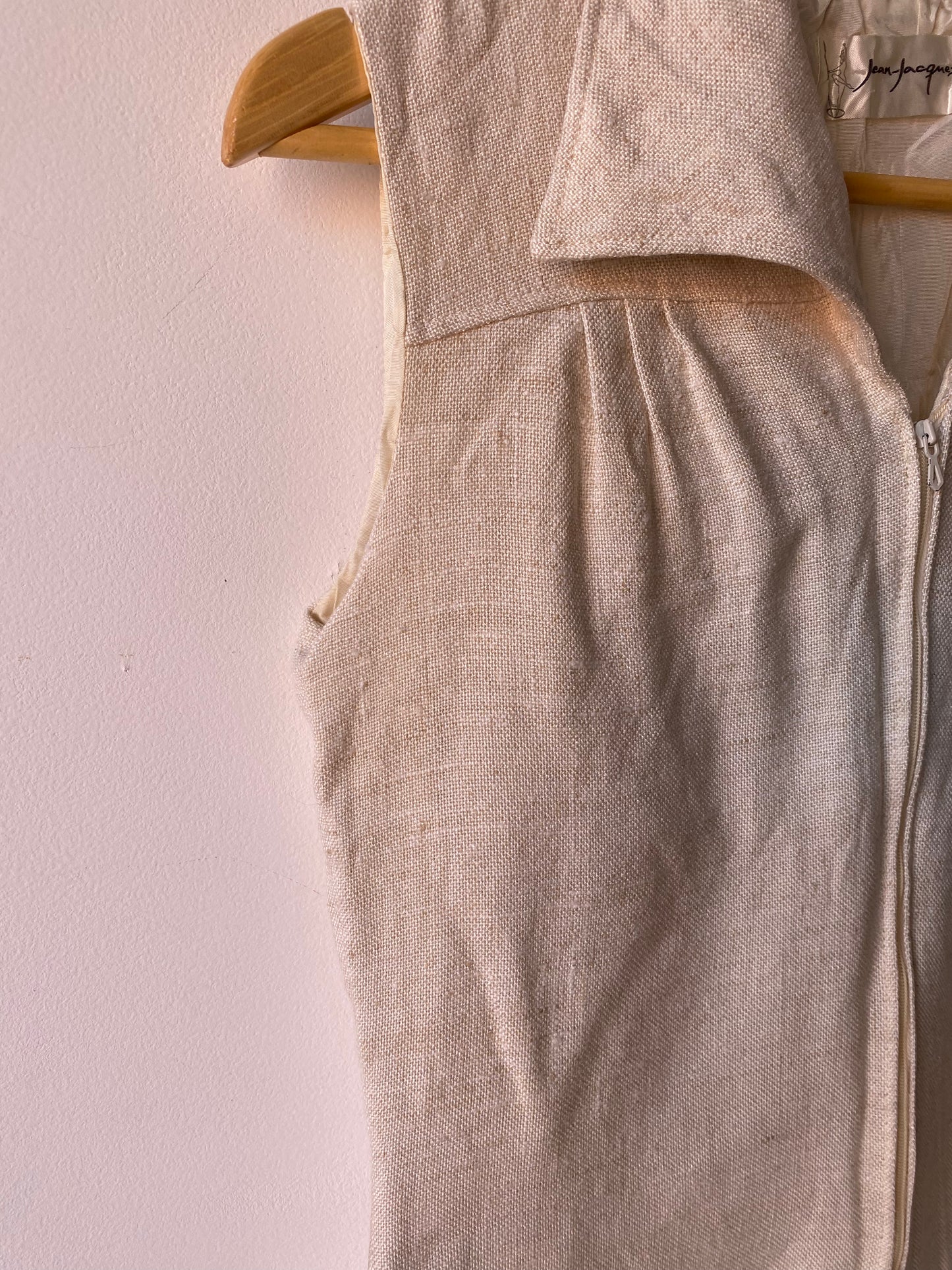 Robe longue beige