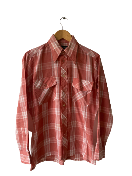 Chemise à carreaux 70s