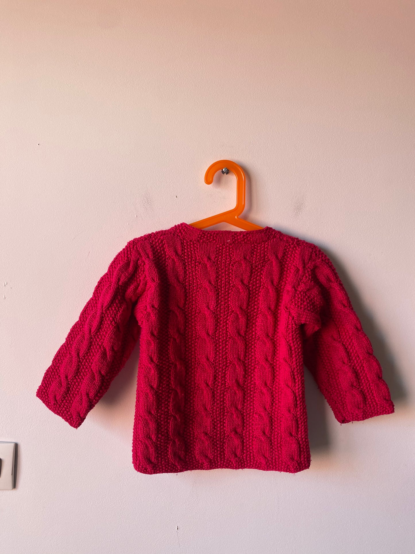 Cardigan fuchsia 90s