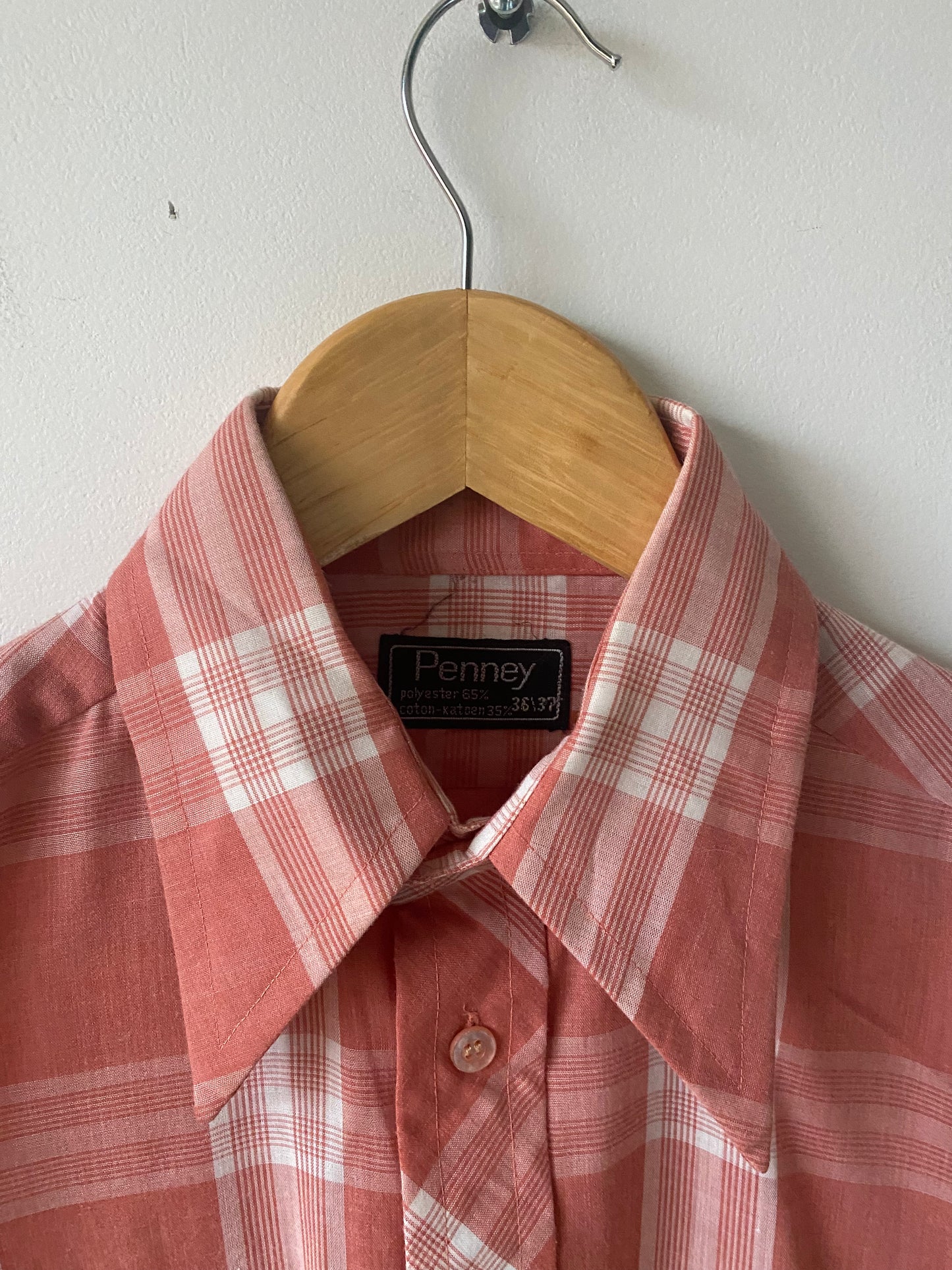 Chemise à carreaux 70s