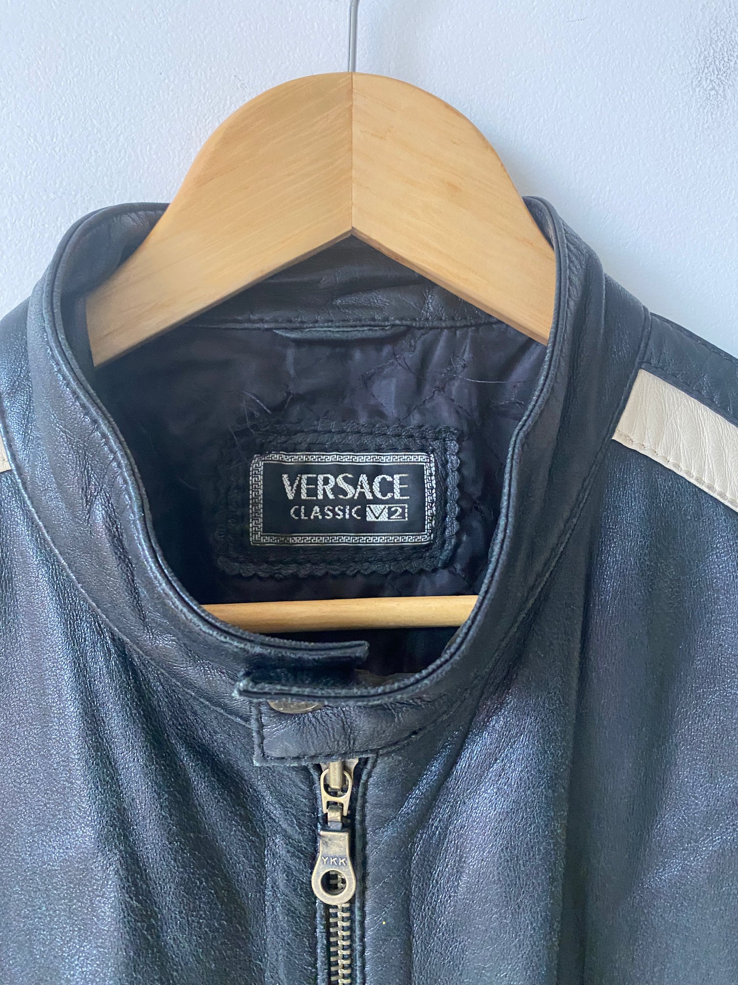Veste en cuir Versace