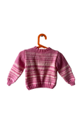 Pull à rayure rose