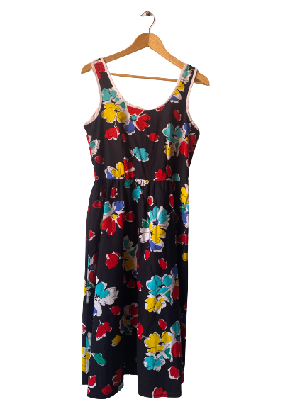 Robe à fleurs 80s