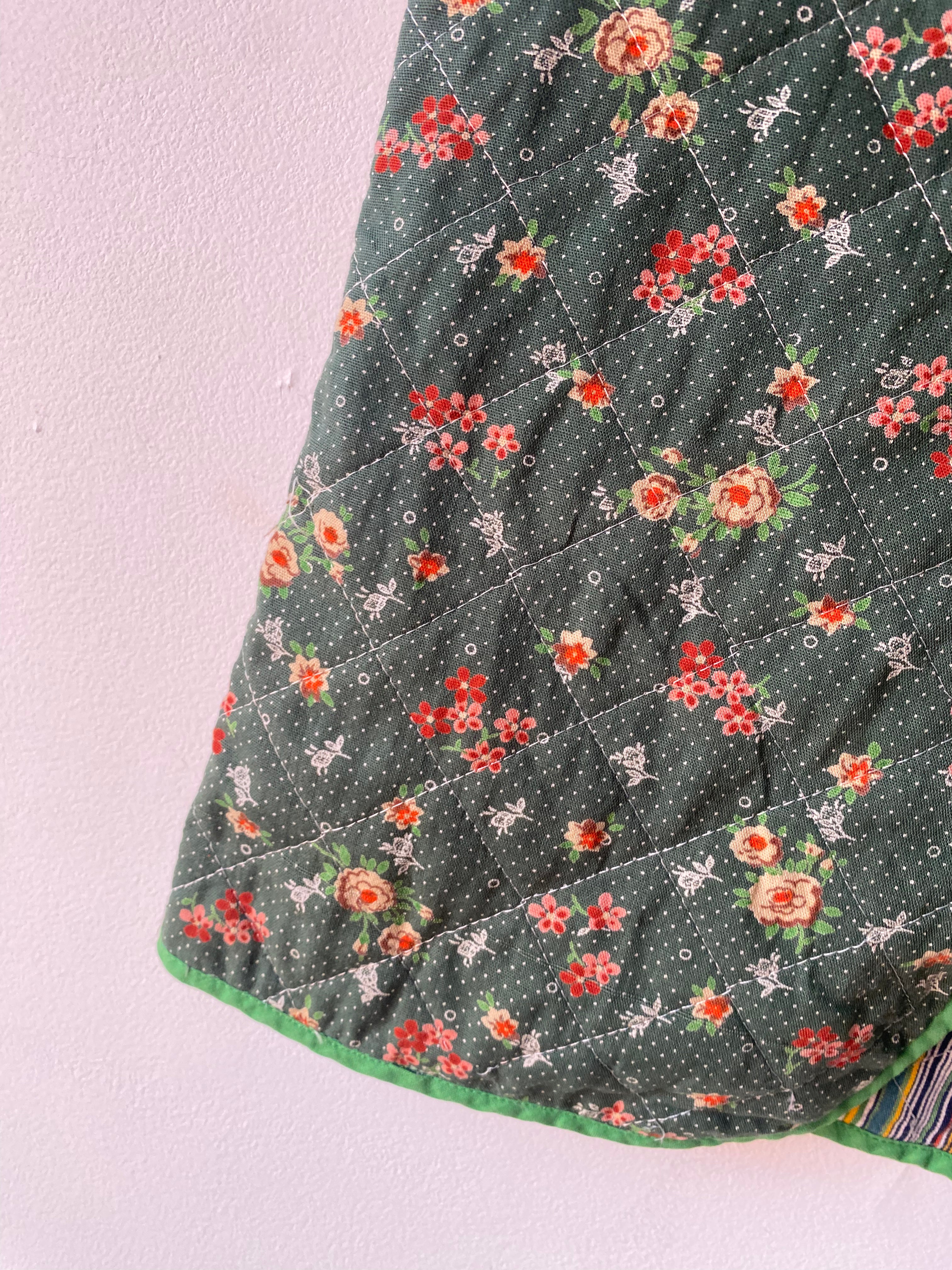 Veston à fleurs 70s