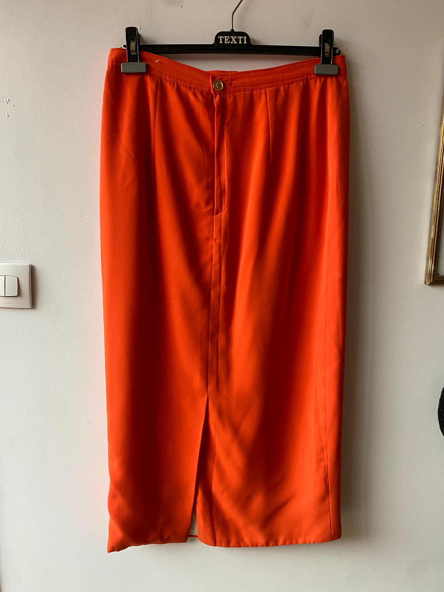 Jupe longue orange