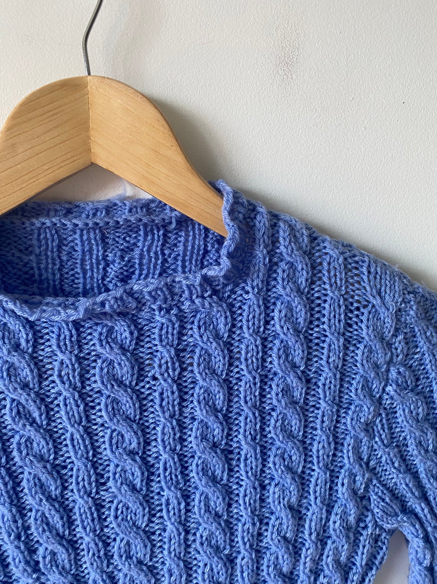 Pull maille torsade