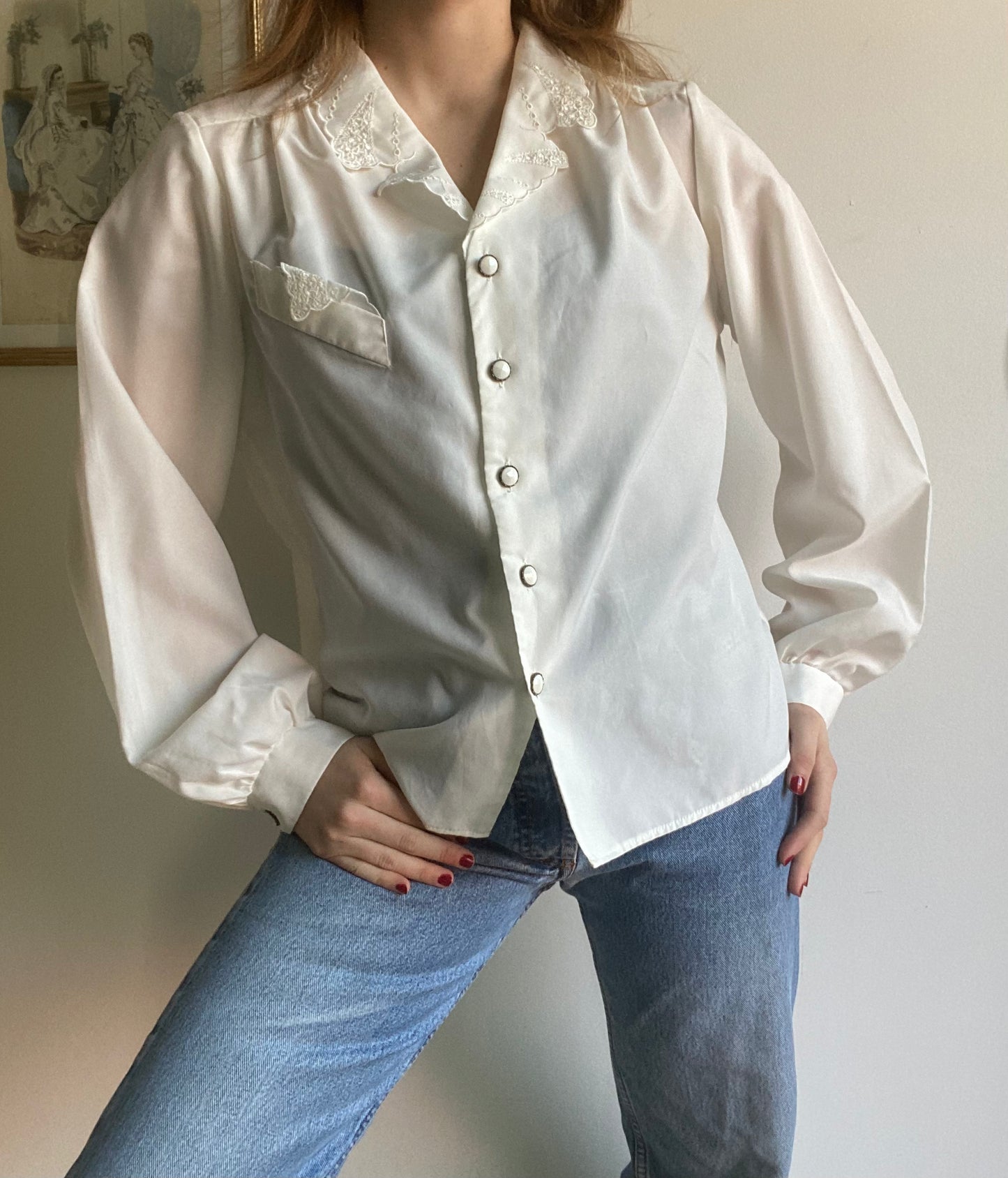 Chemise brodée