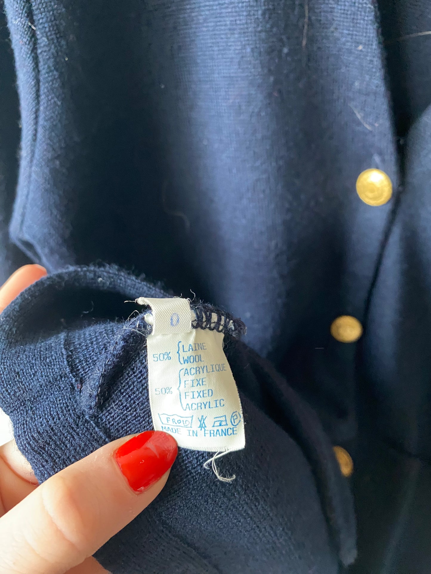 Cardigan bleu marine