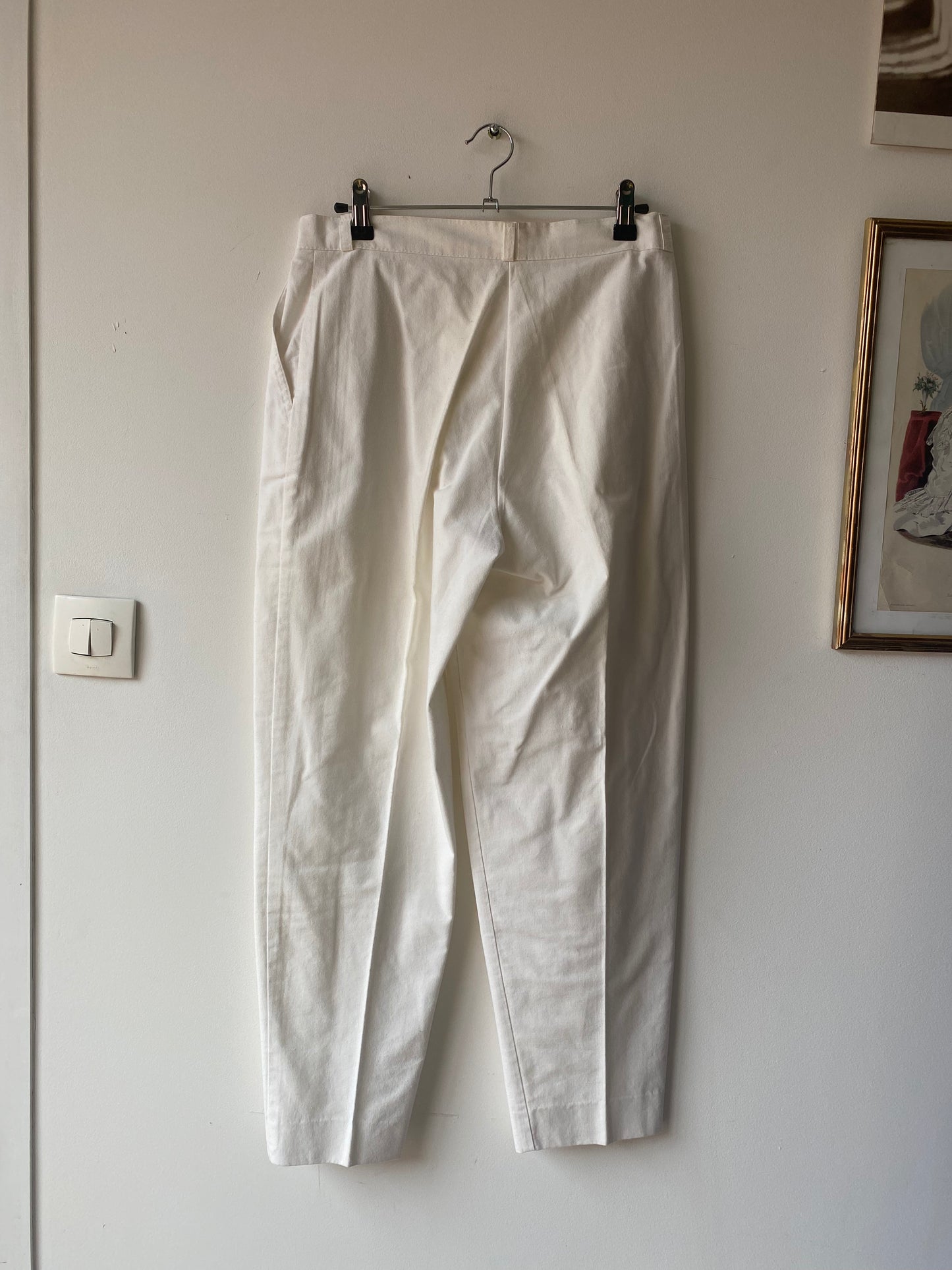 Pantalon blanc 80s