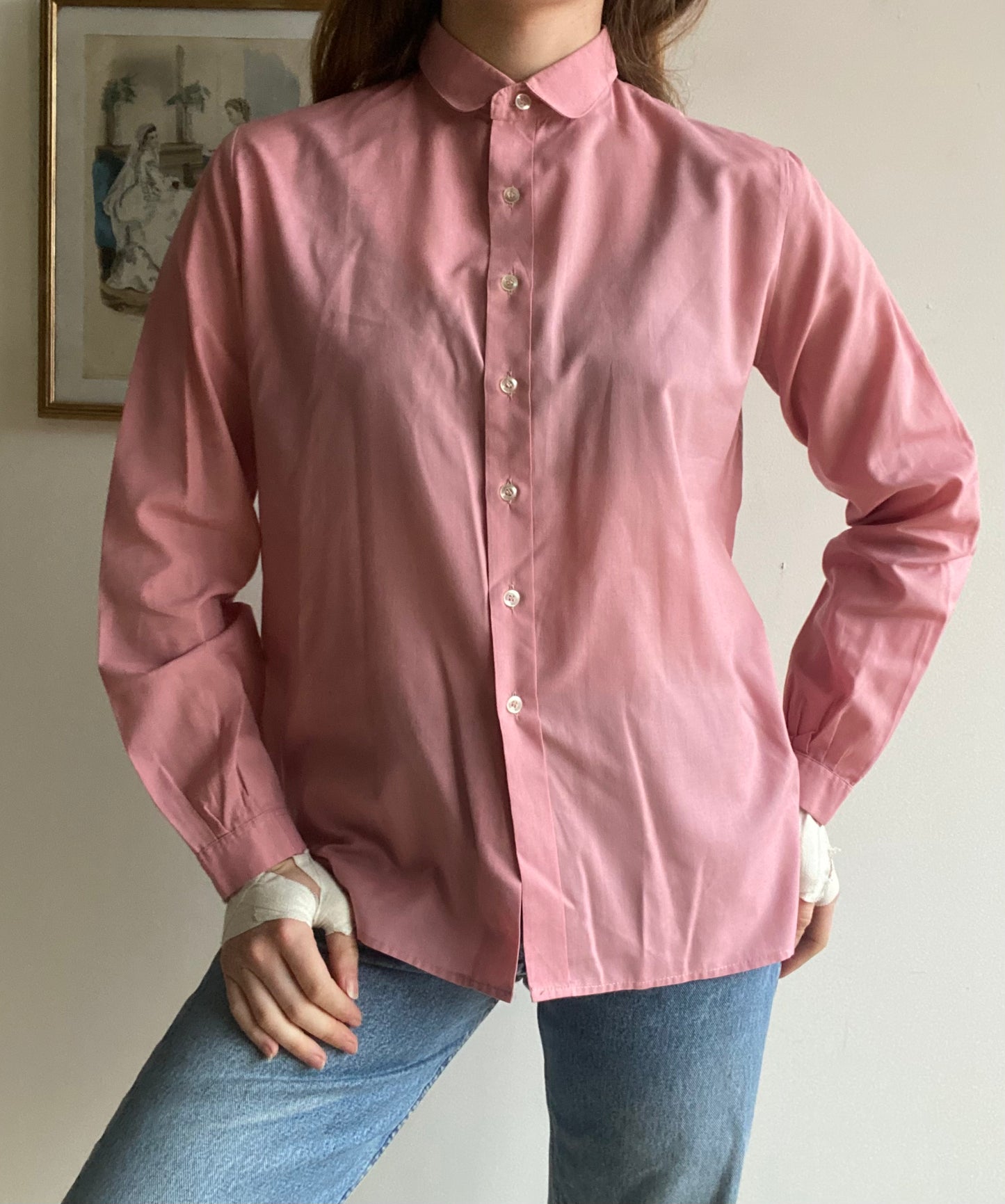 Chemise rose