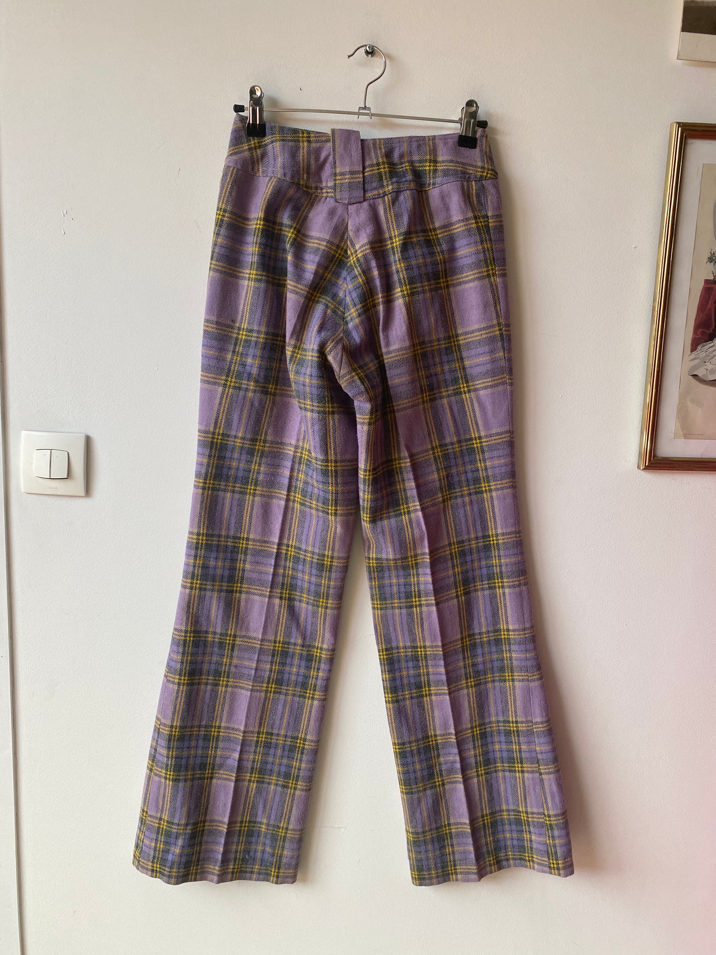 Pantalon à carreaux 70s